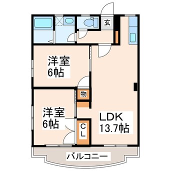 間取図 レジデンス新町