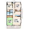 インフィニティ田迎 3LDKの間取り