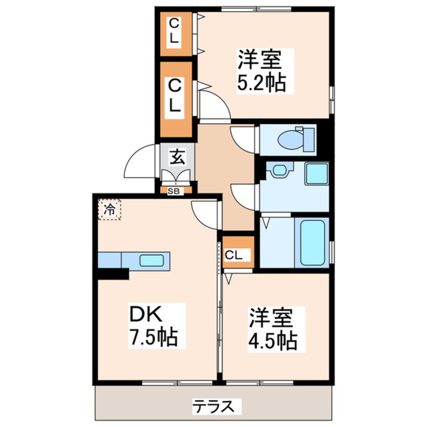 間取図 ルミエール須賀
