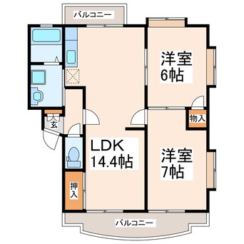 間取図 ハーモニー島村