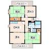 サンビレッジ熊本 4DKの間取り