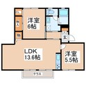 ラフォーレ雅の間取図