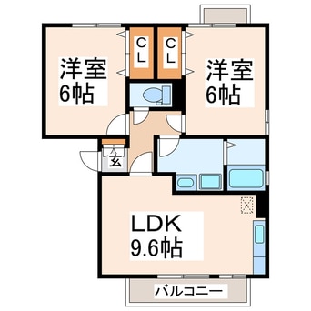 間取図 ドミール平成Ⅱ