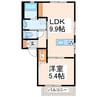 フレグランスＫ 1LDKの間取り