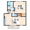 ウィルモア田迎 1LDKの間取り