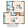 ウィルモア田迎 1LDKの間取り