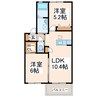 スリーゼⅠ 2LDKの間取り