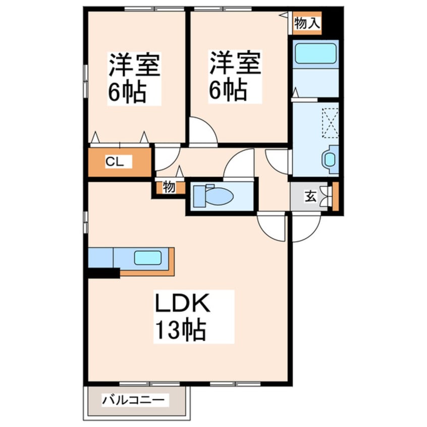 間取図 サンライズⅠ・Ⅱ・Ⅲ