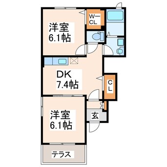 間取図 メゾンセレナーデＢ