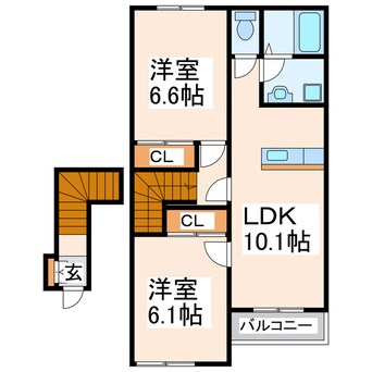 間取図 グランベル壱番館（富合）