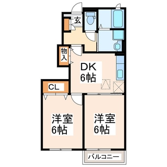 間取図 プレシード笹原C