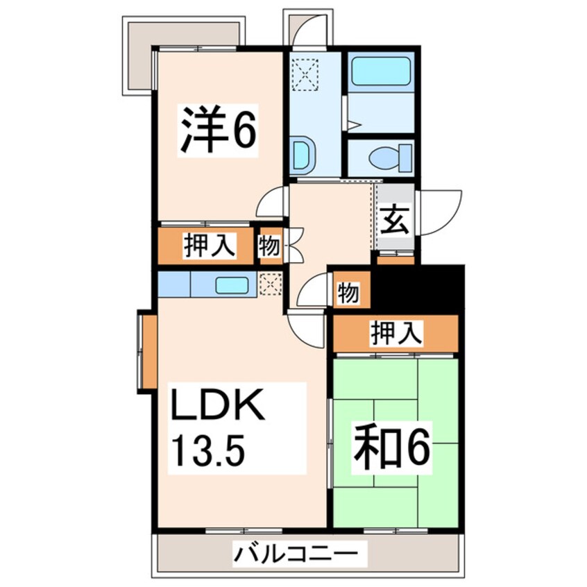 間取図 エスポワール園田Ⅱ