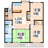 ファミール城南 3LDKの間取り