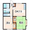 エスティアムタカヒロ 2DKの間取り