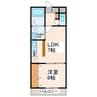グレイス八王寺 1LDKの間取り