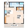 ウプサラ国府 1LDKの間取り