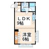 ウプサラヴィレッヂ 1LDKの間取り
