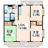 リバティガーデン 3LDKの間取り