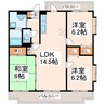 リバティガーデン 3LDKの間取り