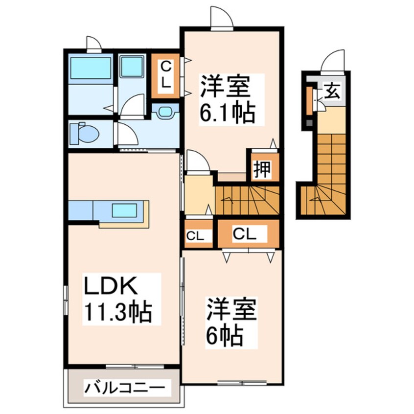 間取図 ピアッツァⅡ