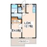 Alivio 1LDKの間取り
