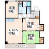 エステート国府 3LDKの間取り