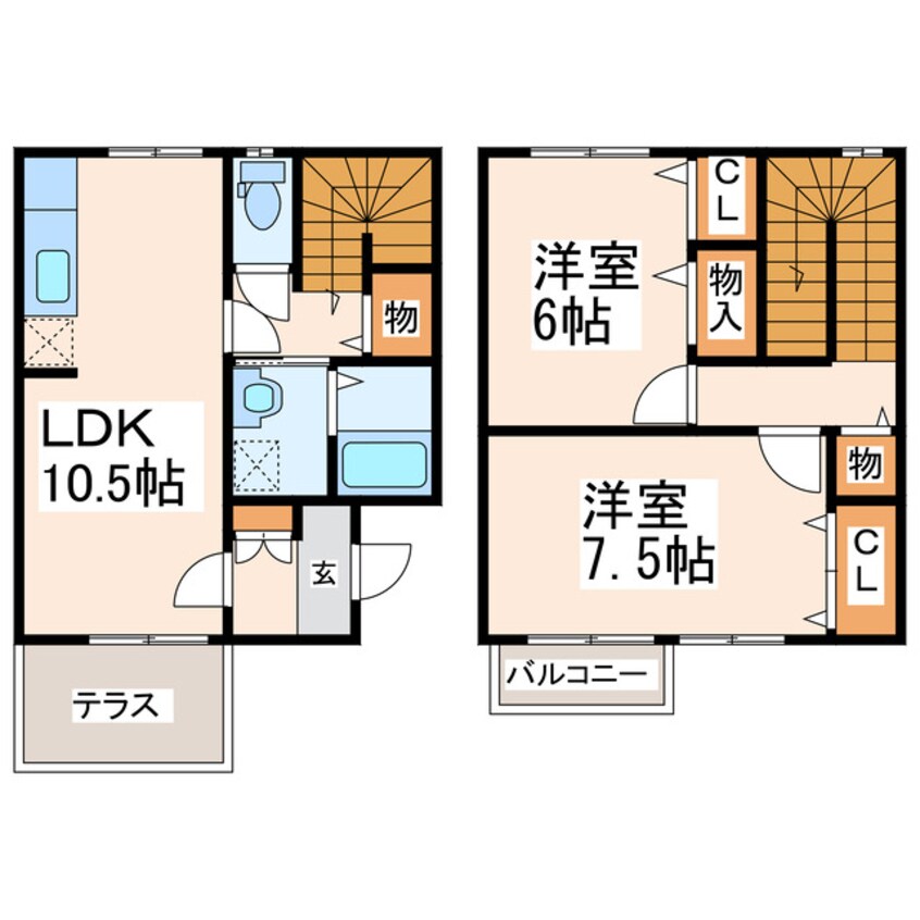 間取図 ベル・エポックＢ・Ｃ（城南）