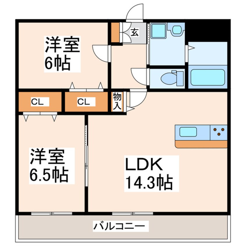 間取図 コーポラスフラワー