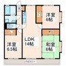ヴェルデ優 3LDKの間取り