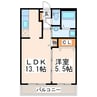熊本市電Ａ系統<熊本市交通局>/神水交差点駅 徒歩3分 2階 築7年 1LDKの間取り