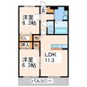 ＣＯＭＦＯＲＴ 2LDKの間取り