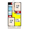 サンコート南 2LDKの間取り