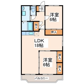 間取図 メゾンニシダ