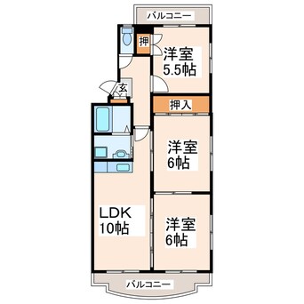 間取図 パークサイド21