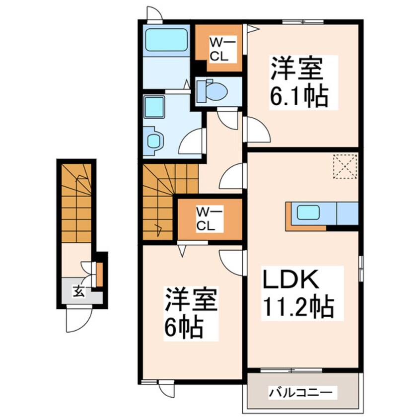 間取図 シャルム画図Ⅰ番館B