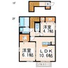 コート・ド・薄場 2LDKの間取り