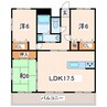 ヴェルデ居屋敷 3LDKの間取り