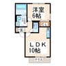 セジュール椿 1LDKの間取り