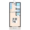 第21三共ハイツ 1Kの間取り