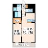 Prime蓮台寺 1LDKの間取り