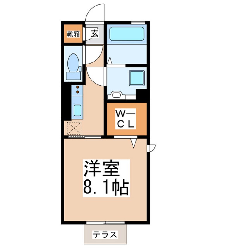 間取図 熊本都市バス（熊本市）/セイラタウン北 徒歩4分 1階 築5年