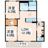 アヴァンセＡＢ 2LDKの間取り