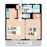 Ｍ・クレール 1LDKの間取り