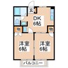 ハウスアルデンテ 2DKの間取り