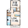 メゾンアンリシール 1LDKの間取り