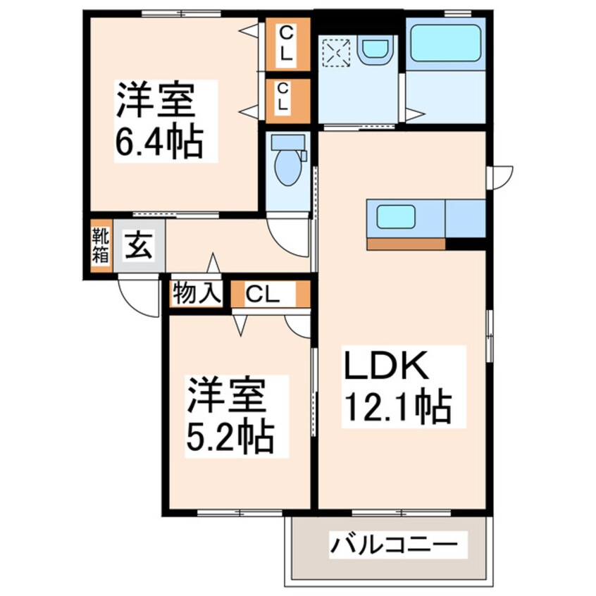 間取図 ＭＡＳＴメゾン戸坂