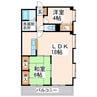 グランドリード 2LDKの間取り