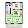 幸田ハイツ 3DKの間取り