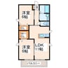ビオリスタ 2LDKの間取り