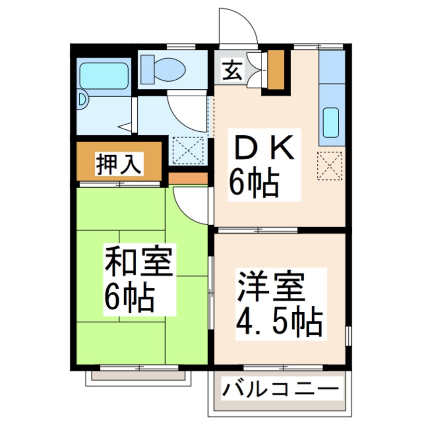 間取図 エステートピア九品寺